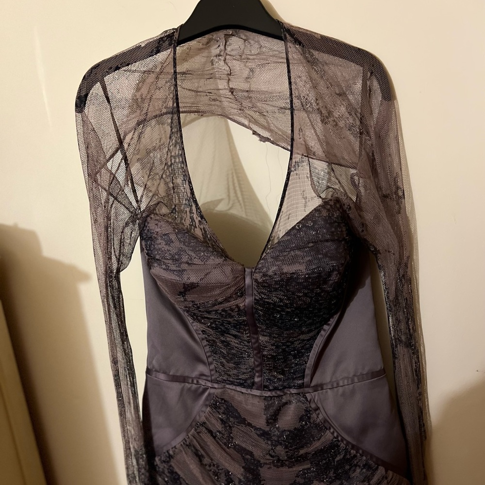 Just Caverelli Top/Bustier Style with Sheer Sleeves/Size Italy 44/ USA 32-34C-DD